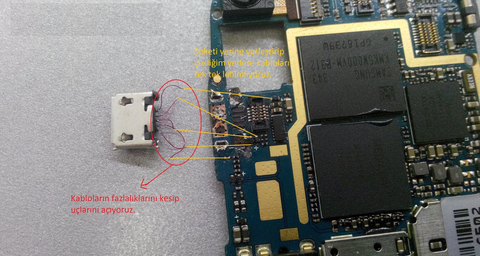 elektronik kartlarda kopan lehim yolu tespiti.