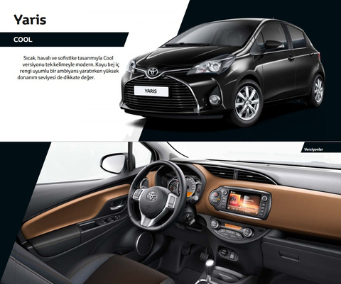 Toyota Yaris 2014 - 1.33 Cool Skypack Multidrive S (Benzinli - Otomatik) + Konfor Paket