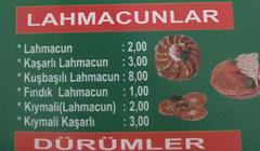 LAHMACUN FİYATLARI !!!