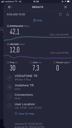 TÜM OPERATÖRLER 4,5G HIZ TESTİ [ANA KONU] 5G YE DOĞRU ADIM ADIM