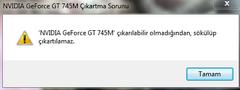 Nvidia GT745M Problemi