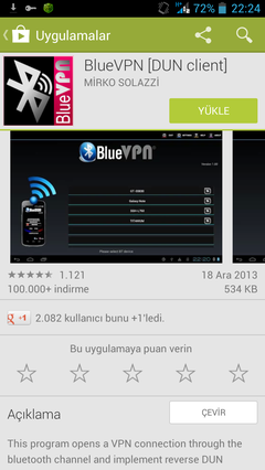  Android Tablet Bluetooth İnternete Bağlanma