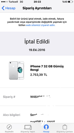 Apple Online Store iPhone 7 ve iPhone 7 Plus Havale/EFT Takip,Yardımlaşma ve Mağduriyet Konusu