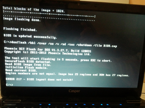 Casper Bios Gonderdi Nasil Yukleyecegim?