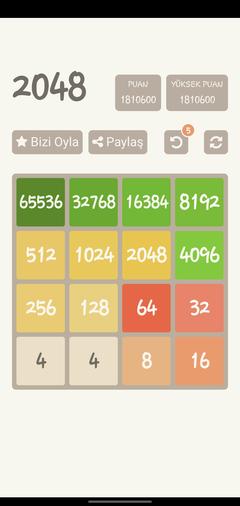  2048 Oyun rekorları ve ipuçları