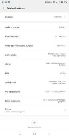 Xiaomi Mi Mix 2 Ana Konu