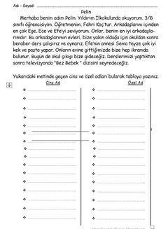 İLKOKULLAR İÇİN ETKİNLİK TEST VE UYGULAMALAR