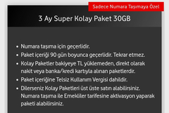 GSM Operatörlerindeki 90 Günlük FATURASIZ paketler...