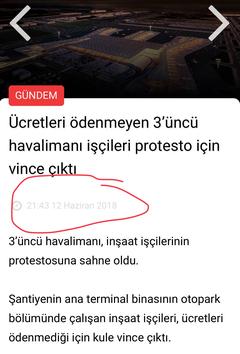 3. havalimanı inşaatında işçiler eylem başlattı.