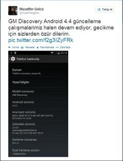  Discovery KitKat için açıklama geldi.