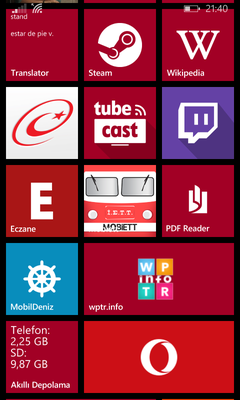 Windows phone ekran görüntüleriniz?
