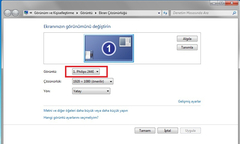  Monitör ayarını yapamadım