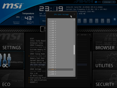  MSI Z77MA-G45'in BIOS'unda OC Menüsü