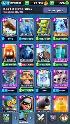 Clash Royale 12 LVL ilk sahibinden SATILIK hesap