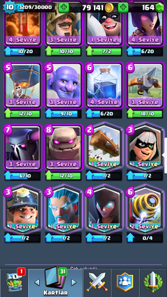 SON FİYAT! Clash Royale 6 efsaneli -35 tl- (isim değiştirme var)