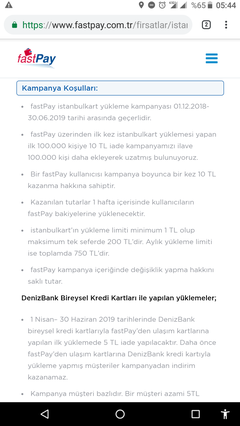 Fastpay kentkart bakiye yükle 10 TL kazan