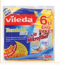  Vileda 30% Mikrofiberli Temizlik Bezi 6'lı  - 4 TL - Carrefoursa - Bölgesel olabilir.