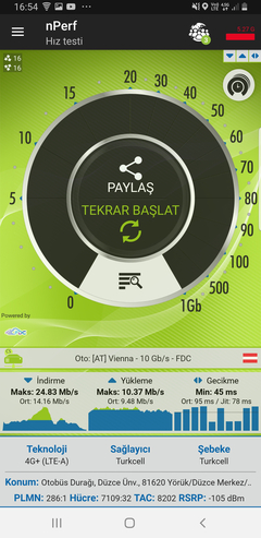 TÜM OPERATÖRLER 4,5G HIZ TESTİ [ANA KONU] 5G YE DOĞRU ADIM ADIM