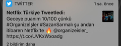 Netflix Organize İşler Sazan Sarmalı eklendi.