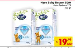  Hero Baby Nutradefense 1 Bebek Sütü 400 gr 19,99 TL ( Ebebek)