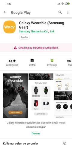 Galaxy watch mi8 baglayamiyorum.