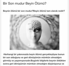 Bir Son mudur Beyin Ölümü