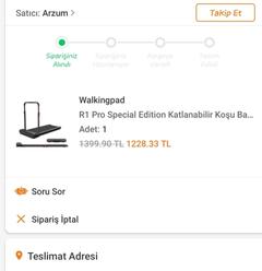 Walkingpad R1 Pro Special Edition Katlanabilir Koşu Bandı 1315 tl trendyol