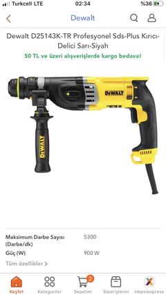 Dewalt D25143K-TR Mı ? Makita 2630 mu ? Kırıcı Hilti 