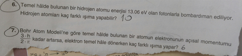 Atom Fizigi Meb den Yapamadigim 2 Soru