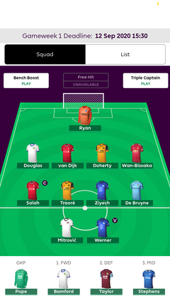 Fantasy Premier League 20/21