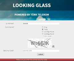Cmd ekranından ping testi - tracert testi - tracert testi nedir? Türk Telekom looking glass