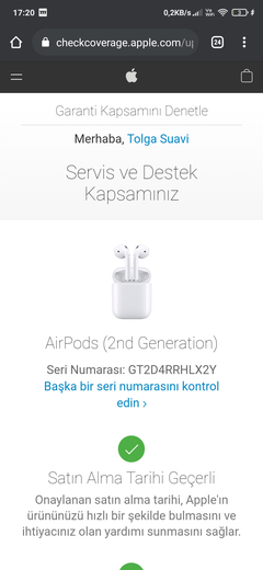 Apple Airpods 2. Nesil 20 Ay Garantili Kulaklık