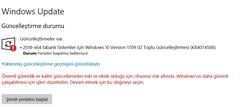 Windows 1709 02 yüklenmiyor