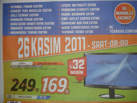 26 Kasım Teknosa Turuncu indirim (Katalog eklendi)