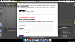 Maxon Cinema 4D Campus Giriş problemi