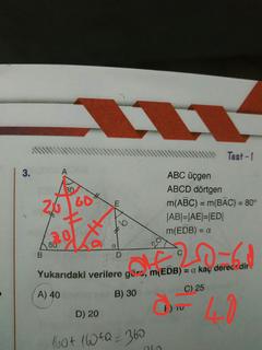 Çözemediğim Geometri Sorusu