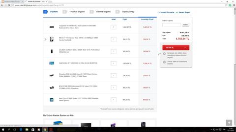 5000 TL Monitör dahil Sistem Toplama