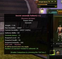 DESTANDA SATILIK SECRET ASSASSIN HELMET REBIT +1