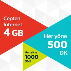 TT Hattı 19TL 4GB 500dk 750sms