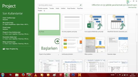 MS Project 2013 Yardım Yapılandırması Yükleme Sorunu