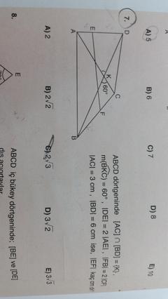  Geometri mebden sorular