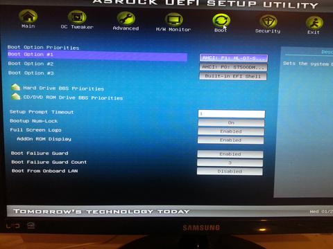 Asrock uefi setup utility format için bios ayarı
