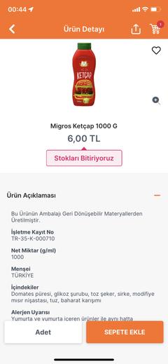 Migros Delist Ürünleri..