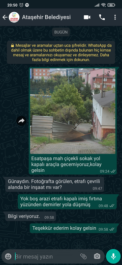 Belediyenin işini ben yaptım. Haklı gururunu yaşıyorum.