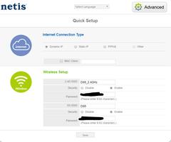 110 TL Netis WF2710 AC750 Wireless Dual Band Router/Repeater (802.11ac ve 5GHz)