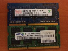 2*2 GB DDR3 Ram