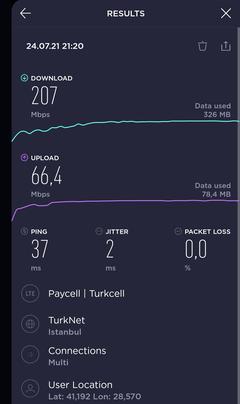 TÜM OPERATÖRLER 4,5G HIZ TESTİ [ANA KONU] 5G YE DOĞRU ADIM ADIM