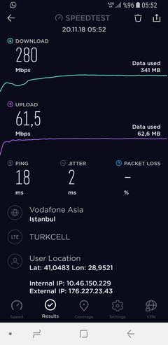 TÜM OPERATÖRLER 4,5G HIZ TESTİ [ANA KONU] 5G YE DOĞRU ADIM ADIM