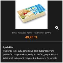 HB Gündoğdu Taze Kaşar Peyniri 700 gr x 3 (80 TL)