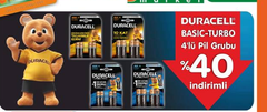 DURACELL %40 İNDİRİM !